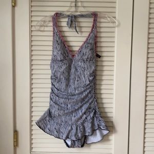 Kenneth Cole Retro-style one piece swimsuit